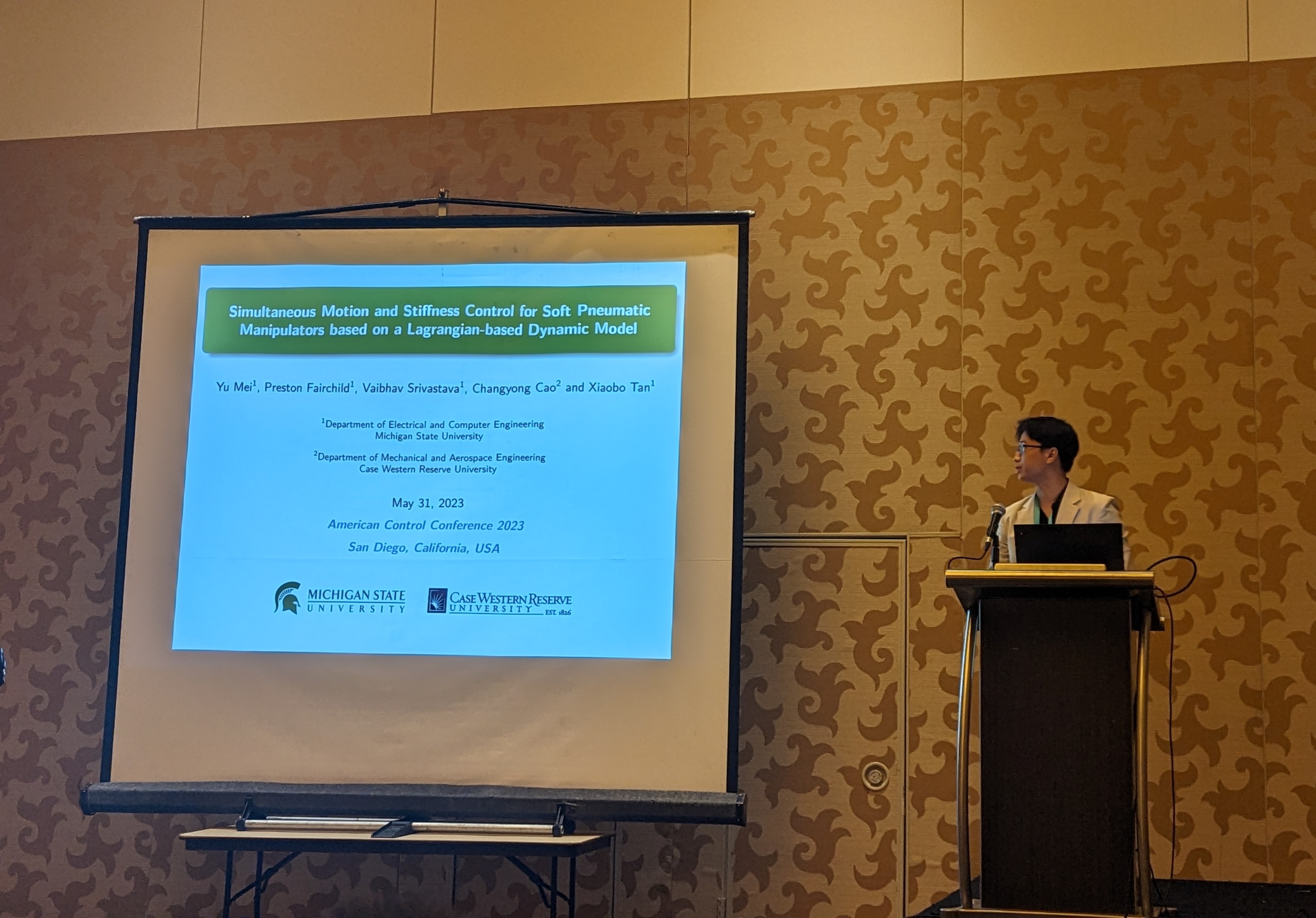 Photo 1 of 2: My first conference talk on ACC 2023.
