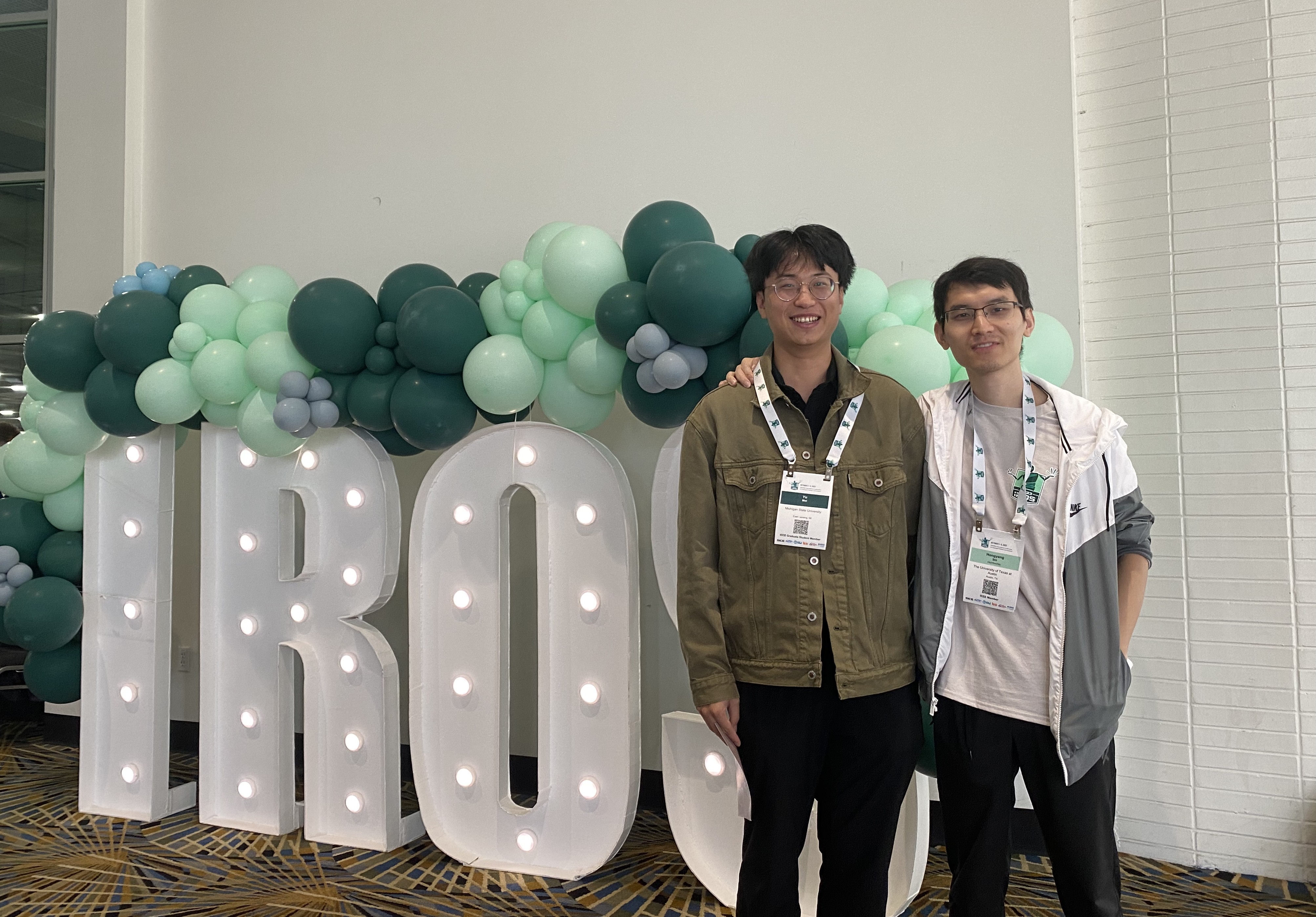 Photo 2 of 2: Attended IROS 2023 with the MSU robotics community.